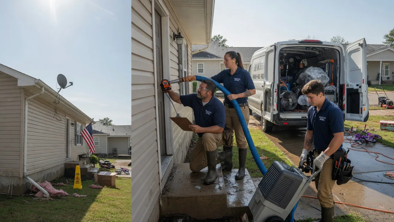 Ceiling Water Damage Restoration in Tonkawa, OK near me